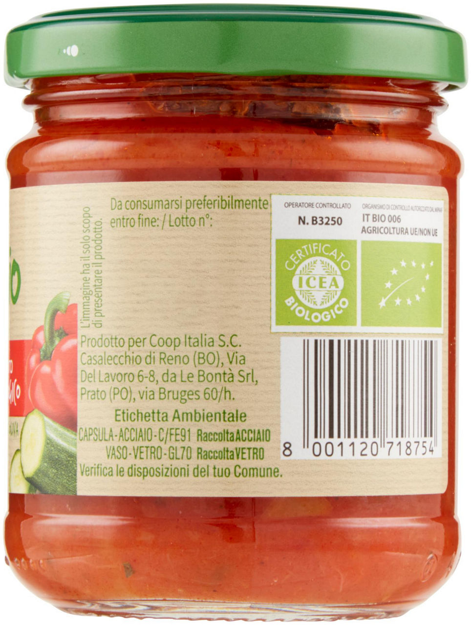 Sugo di Pumodoro con verdure Biologico Vivi Verde 190 G - Immagine 31