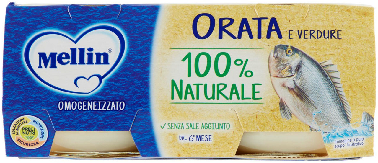 Omogeneizzato di orata e verdure 2 pz x 80 gr - Immagine 01