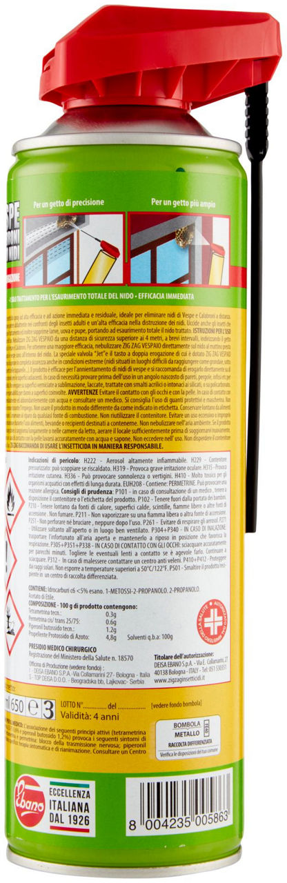 REPULSIVO SPRAY VESPE, CALABRONI E LORO NIDI ML 400 - Immagine 21