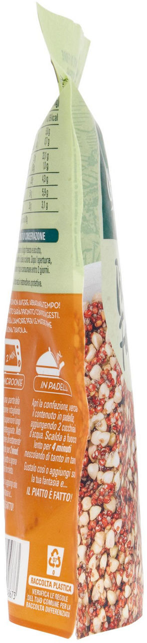 Piatto Fatto Grano Saraceno Italiano, Quinoa Rossa e Semi di Chia del Sud America 250 g - Immagine 11