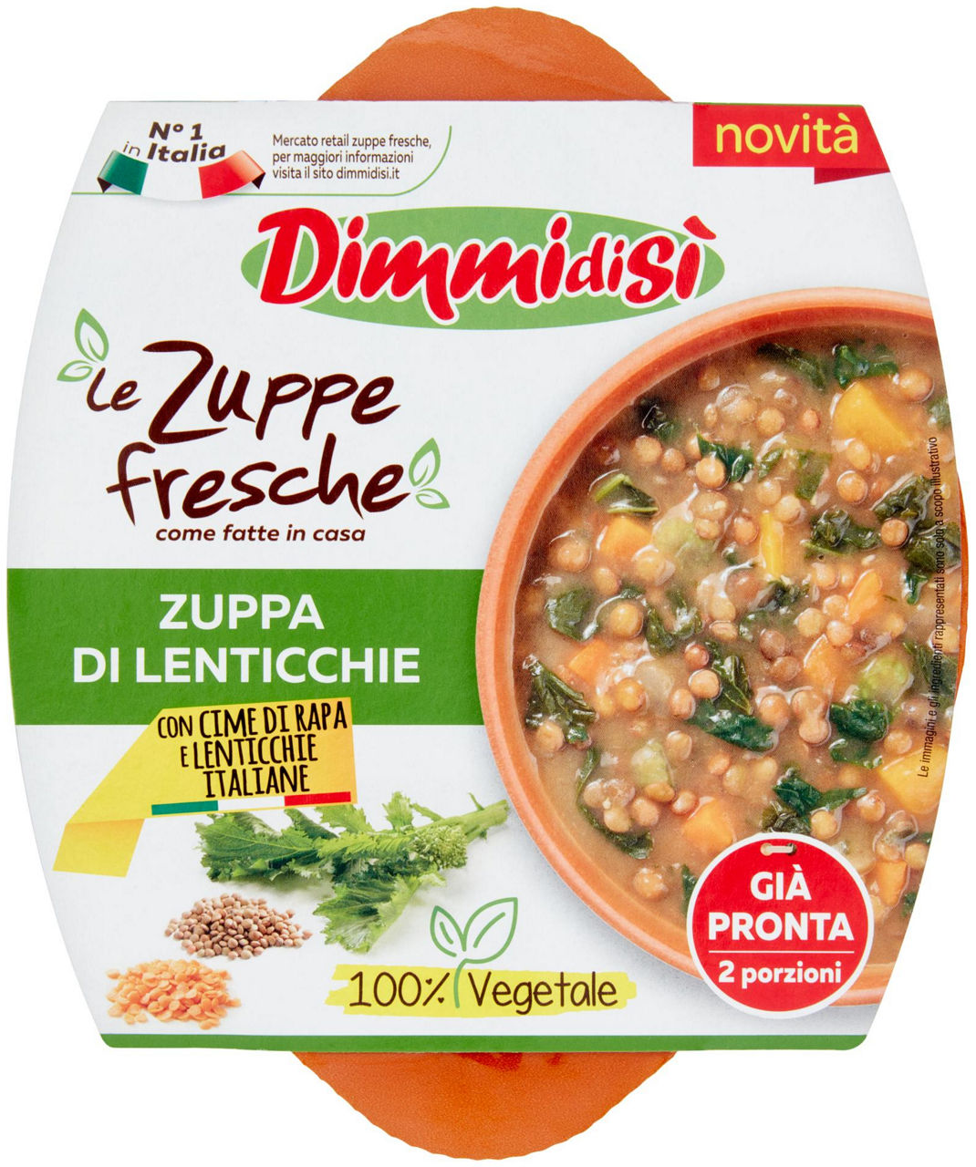 Zuppa lenticchie e cime di rapa g 620