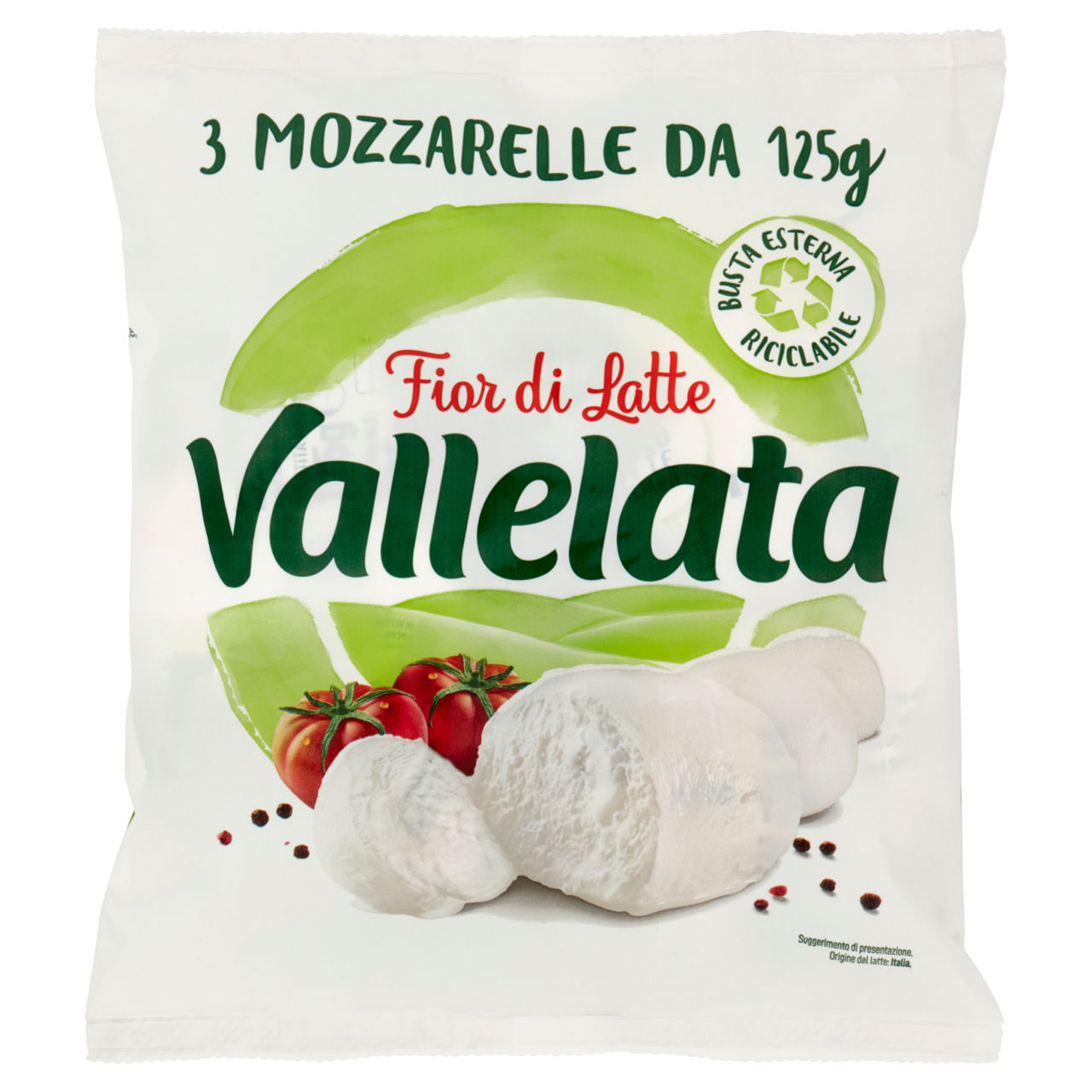 Mozzarella vallelata tris 3x125 g