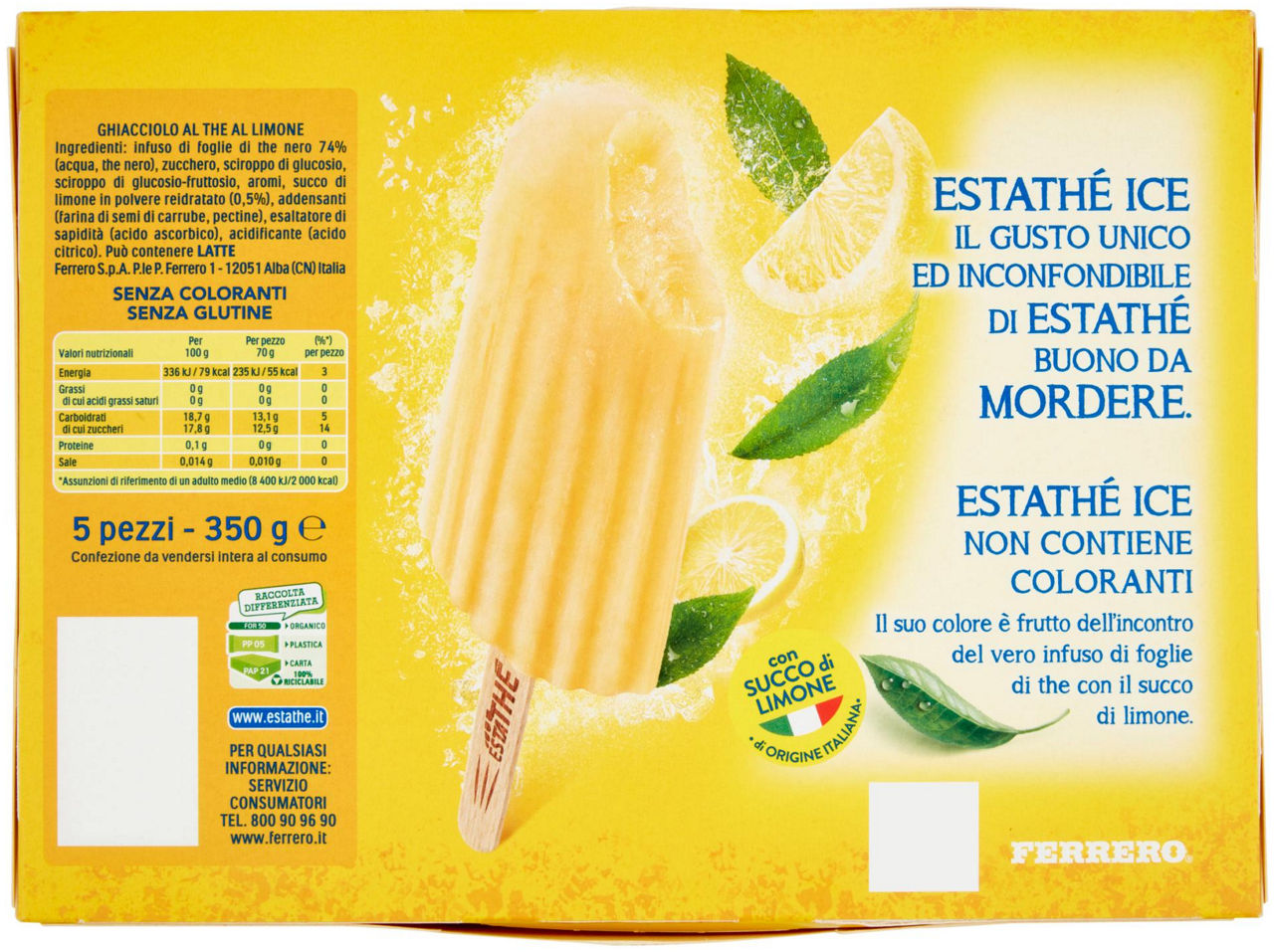 ESTATHE ICE STICK LIMONE X5 G 350 - Immagine 21