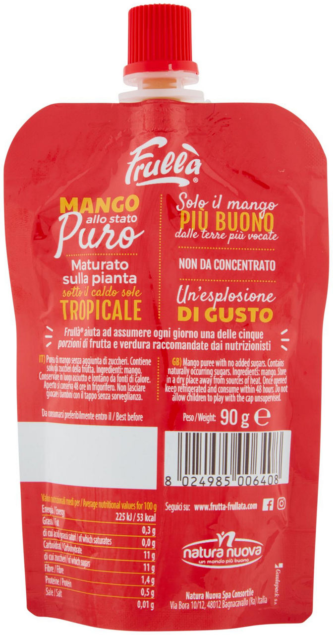 Polpa di frutta puro mango 90 gr - Immagine 21