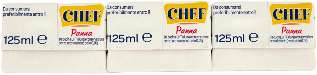 CHEF PANNA DELATTOSATA 3X125 ML - Immagine 41