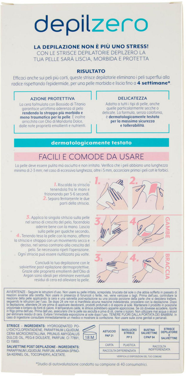 STRISCE GAMBE E BRACCIA DEPILZERO PZ.20 - Immagine 21