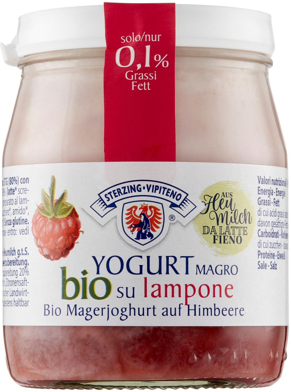 Yogurt vipiteno su frutta bio magro lampone g 150