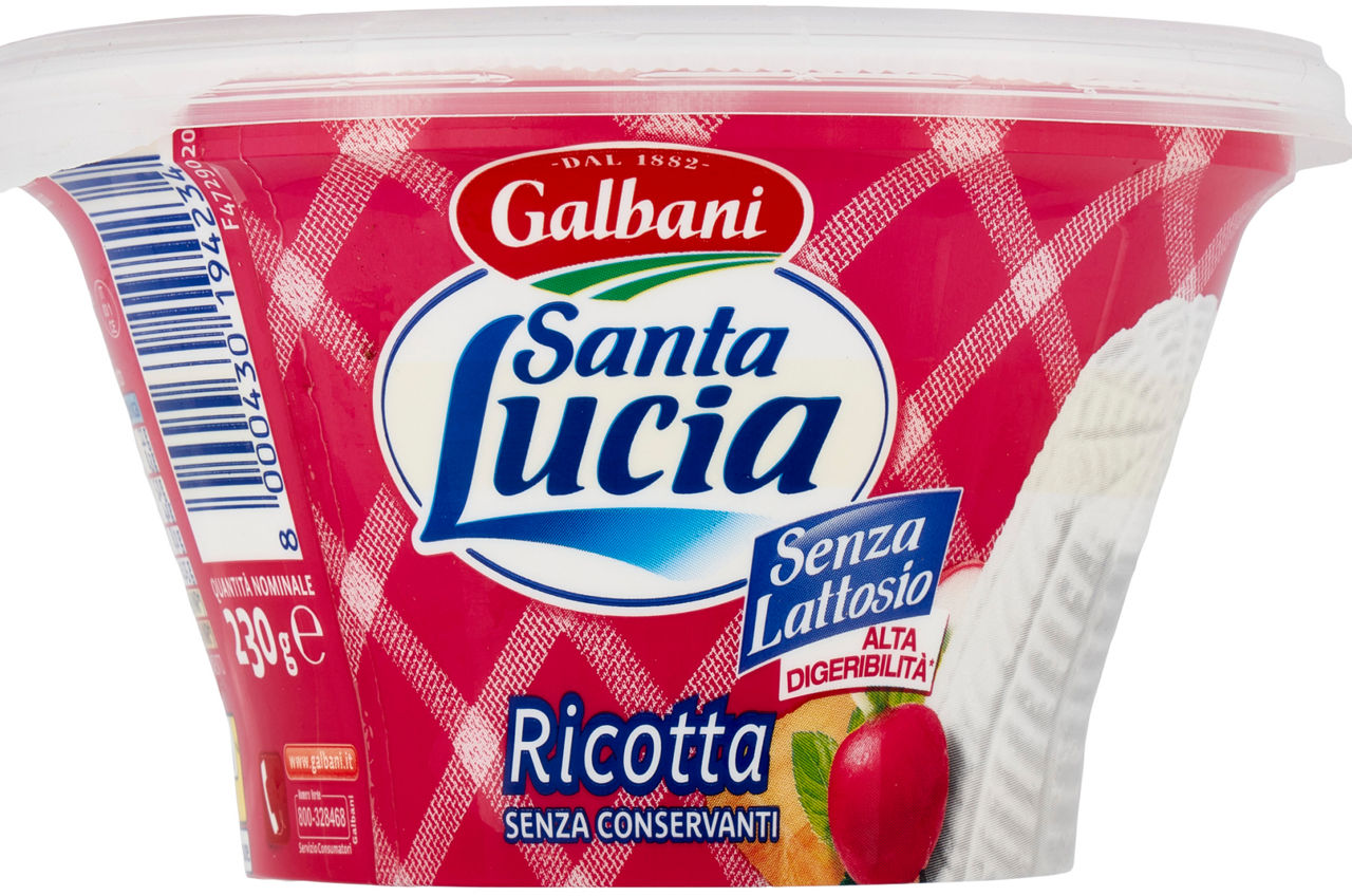 RICOTTA SANTA LUCIA SENZA LATTOSIO VASCHETTA G 230 - Immagine 51