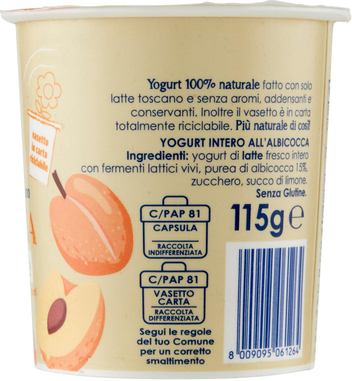 Yogurt da latte toscano all'albicocca 115 gr - Immagine 31