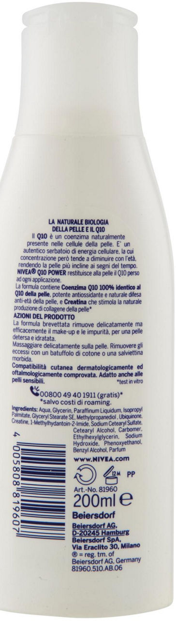 LATTE DETERGENTE Q 10 NIVEA VISAGE ML. 200 - Immagine 21