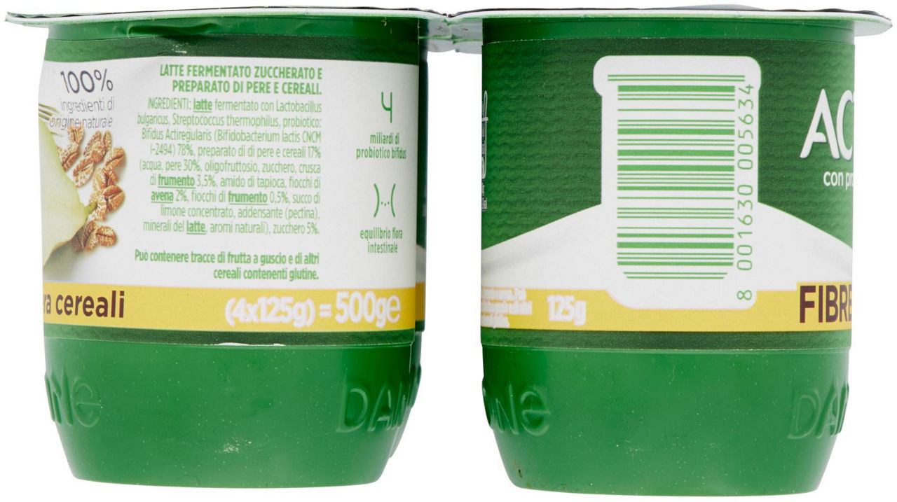 Yogurt fibre pera e cereali 4 pz da 125 gr - Immagine 11