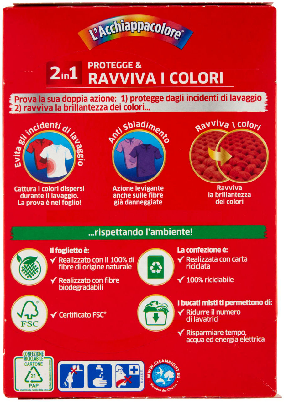 ADDITIVO BUCATO L'ACCHIAPPACOLORE BRILLACOLORE PZ 16 - Immagine 21