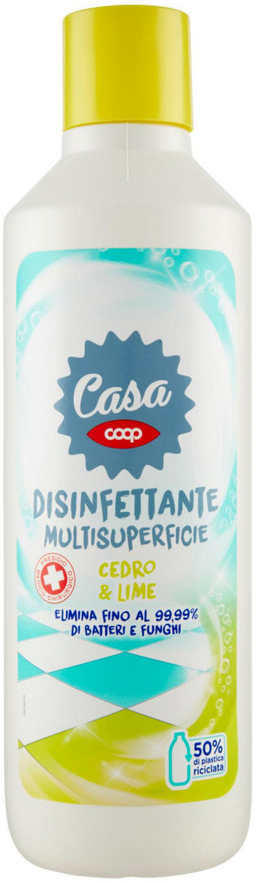 Disinfettante multiusperficie pmc coop casa cedro e lime l 1