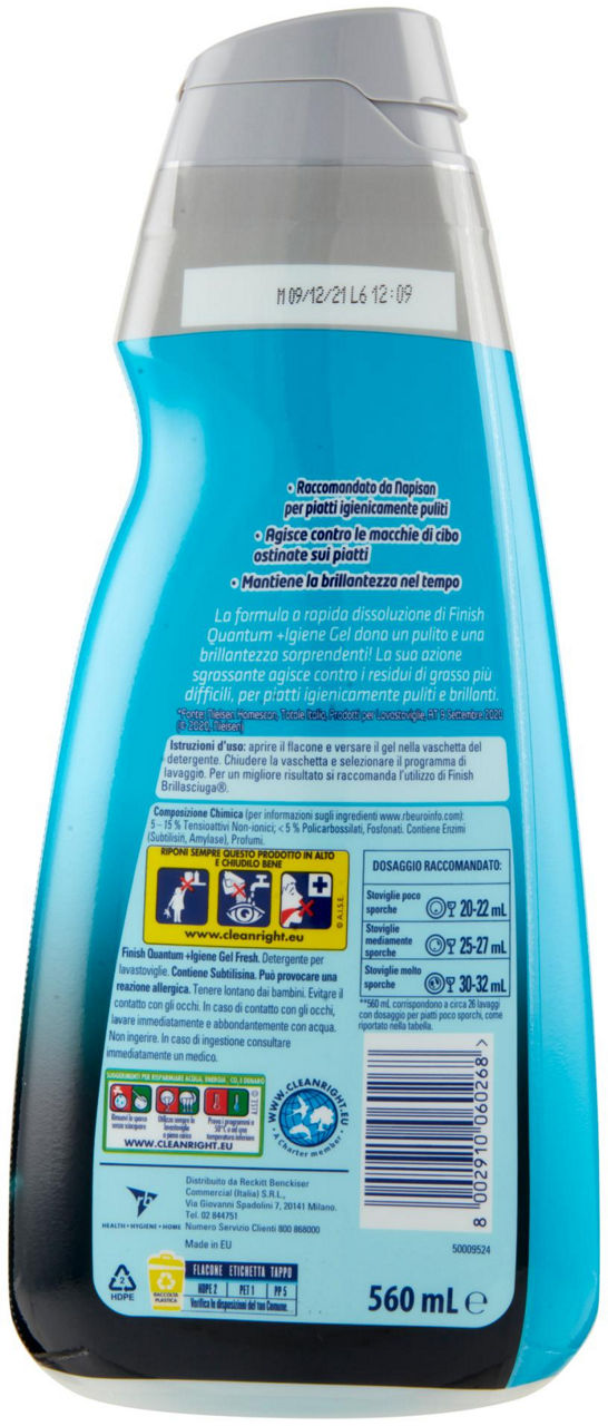 Ultimate + Igiene Gel Napisan Regular gel lavastoviglie 42 lavaggi 560 ml - Immagine 21