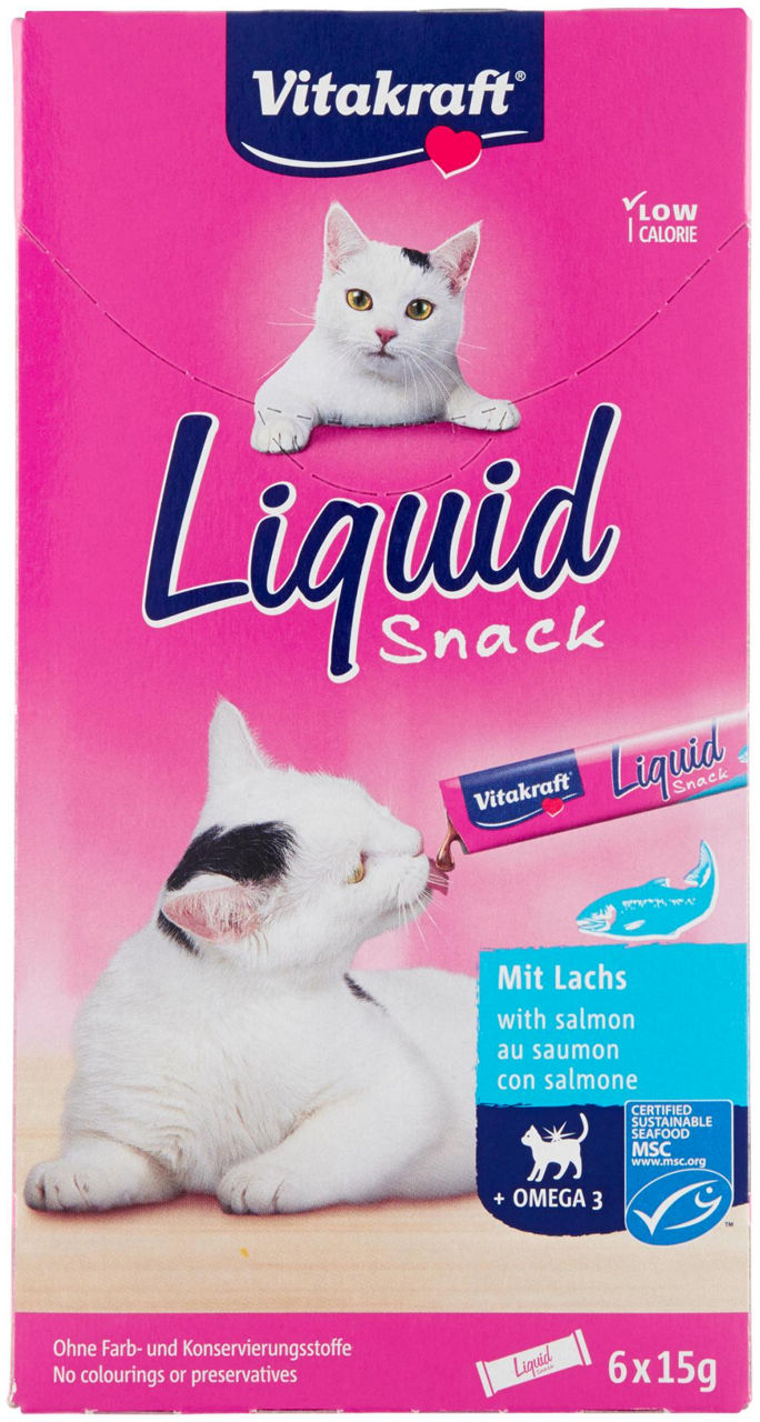 VITAKRAFT CAT LIQUID-SNACK CON OMEGA 3 GR 90 - 0