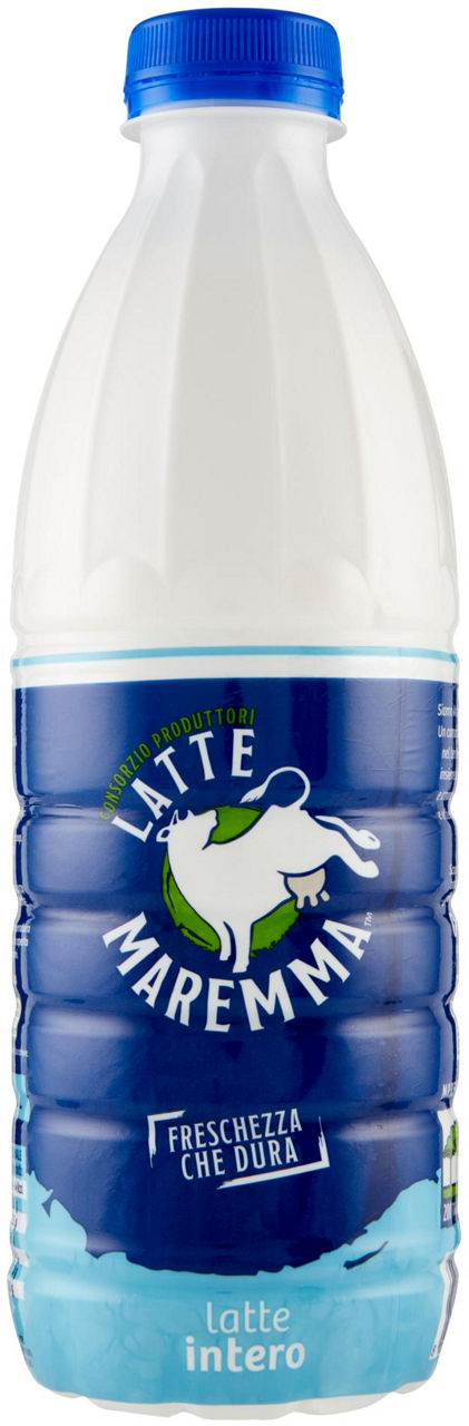 Latte intero e.s.l. 1 litro pastorizzato omogen.latte maremma