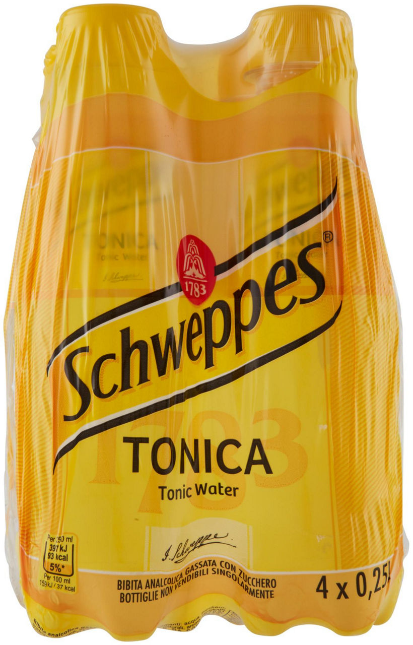 SCHWEPPES TONICA CLUSTER PET ML 250 X 4 - Immagine 21