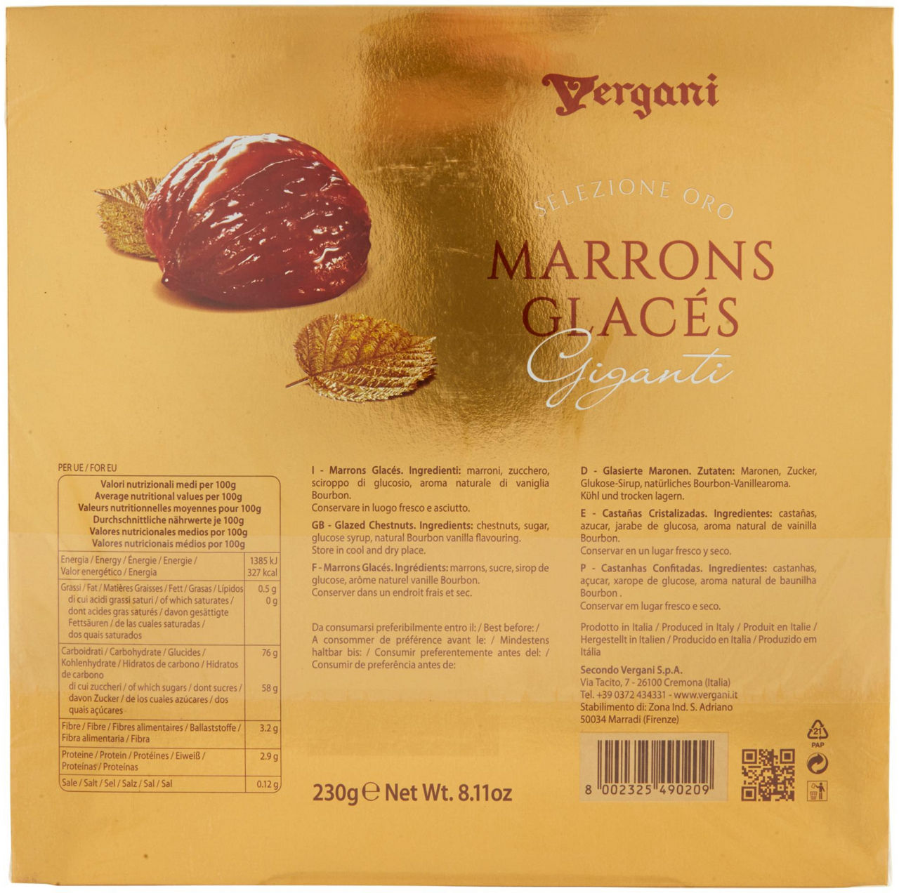 MARRON GLACES INTERI CONF REGALO VERGANI SCATOLA G 230 - Immagine 21