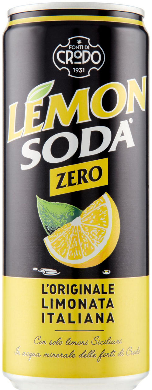 Limonata lemonsoda zero lattina ml. 330