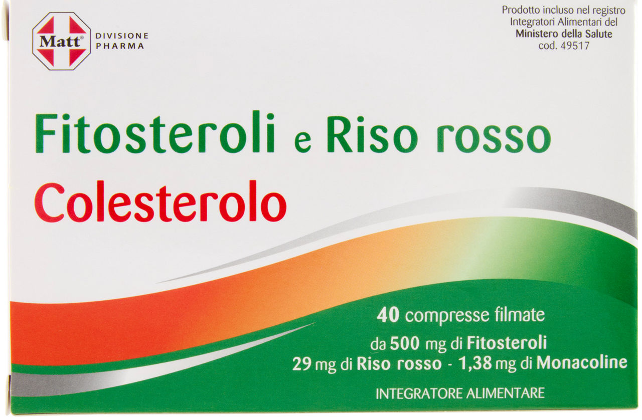 INTEGRATORE FITOSTEROLI E RISO ROSSO MATT GR 40 - Immagine 11