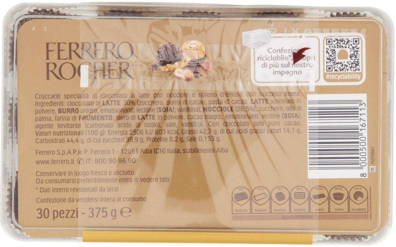 PRALINE FERRERO ROCHER T30 SCATOLA G 375 - Immagine 21