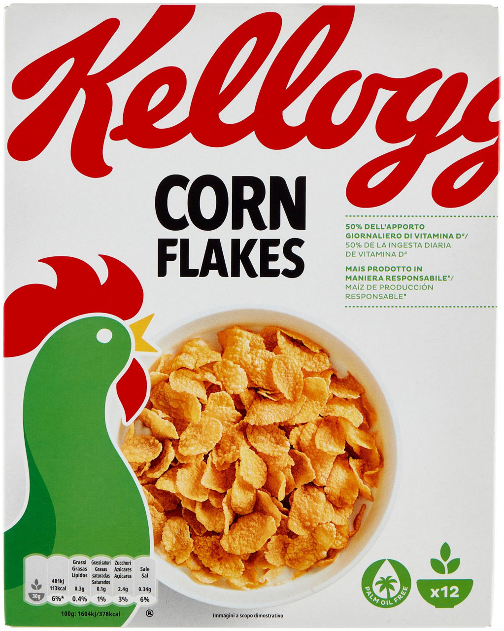 Corn flakes kellogg's scatola g 375
