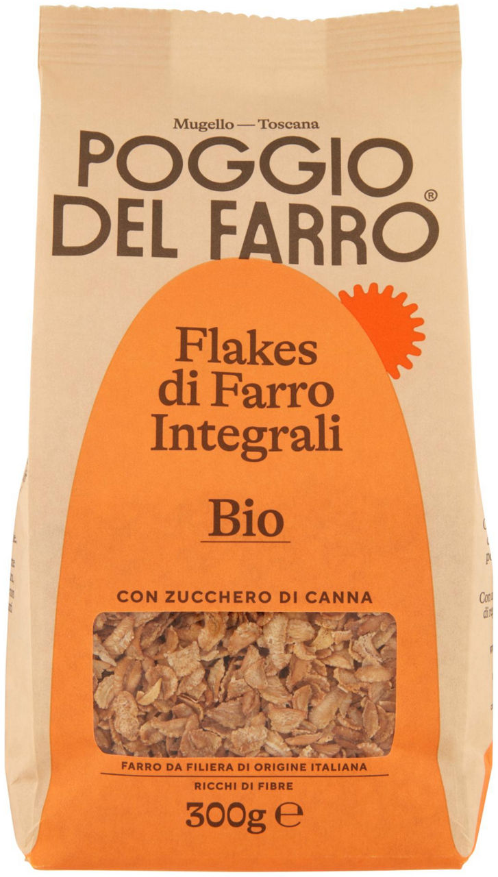 Corn flakes di farro biologico poggio del farro busta g 300