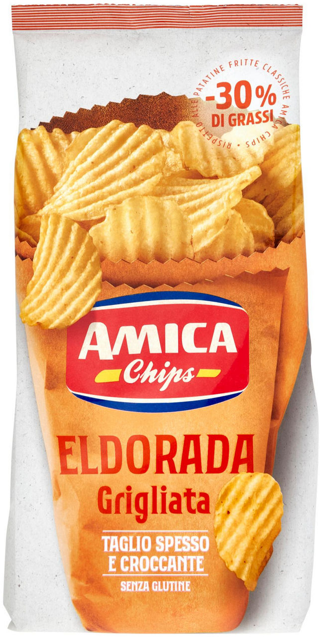 Patatina eldorada grigliata amica chips sacchetto g 130