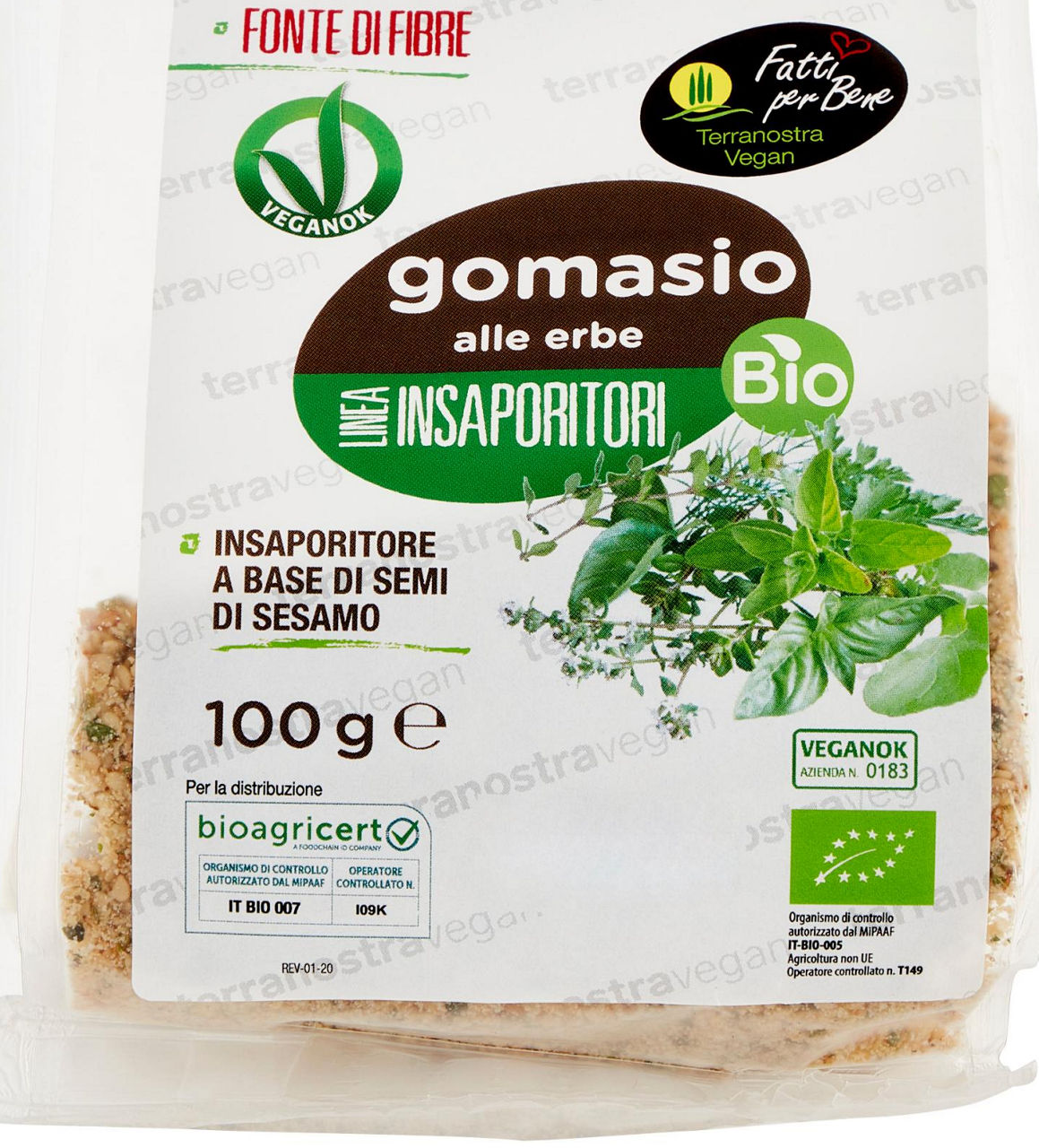 Gomasio alle erbe vegan 100gr.