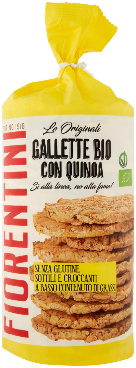Gallette bio alla  quinoa senza glutine fiorentini tubo gr.120