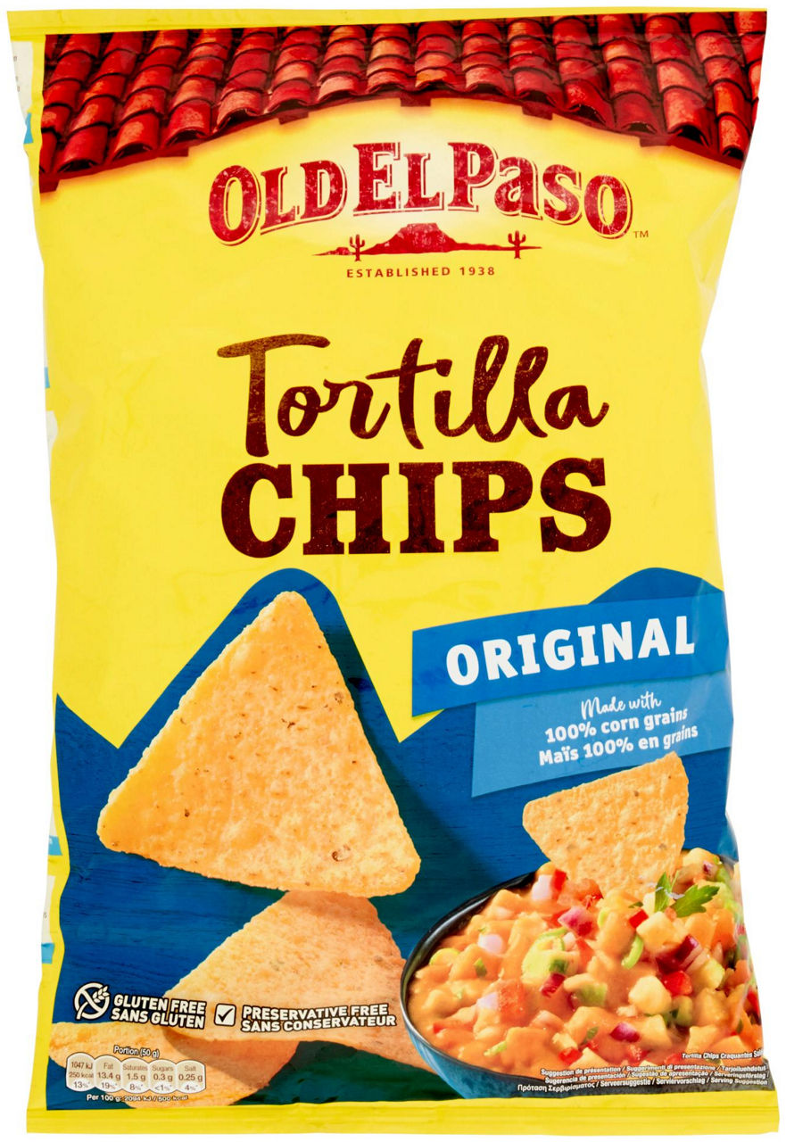 Tortilla chips original senza glutine old el paso 185g