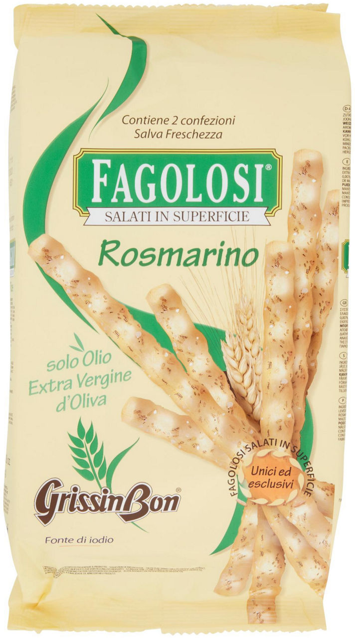 GRISSINI FAGOLOSI ROSMARINO GRISSIN BON INCARTO GR. 250 - 0