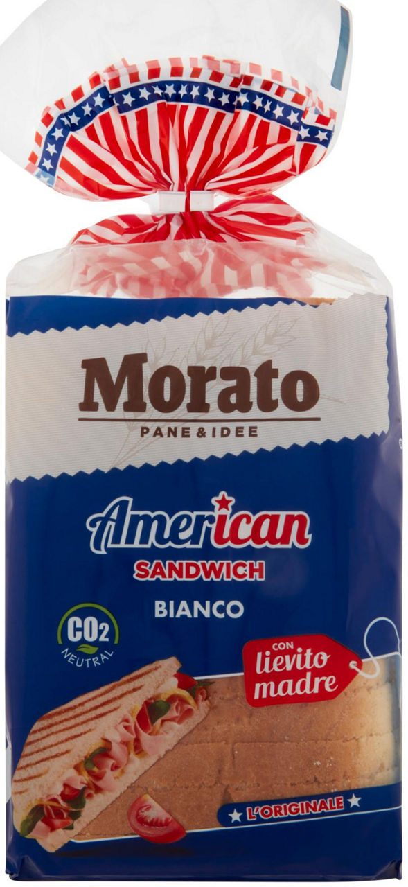 American sandwich con pane di frumento morato incarto g 550