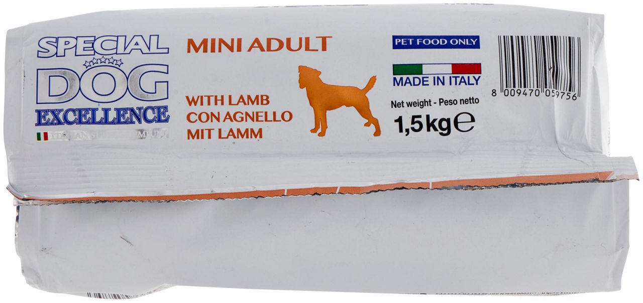 SECCO CANE SPECIAL DOG EXCELLENCE MINI ADULT AGNELLO KG 1,5 - 5
