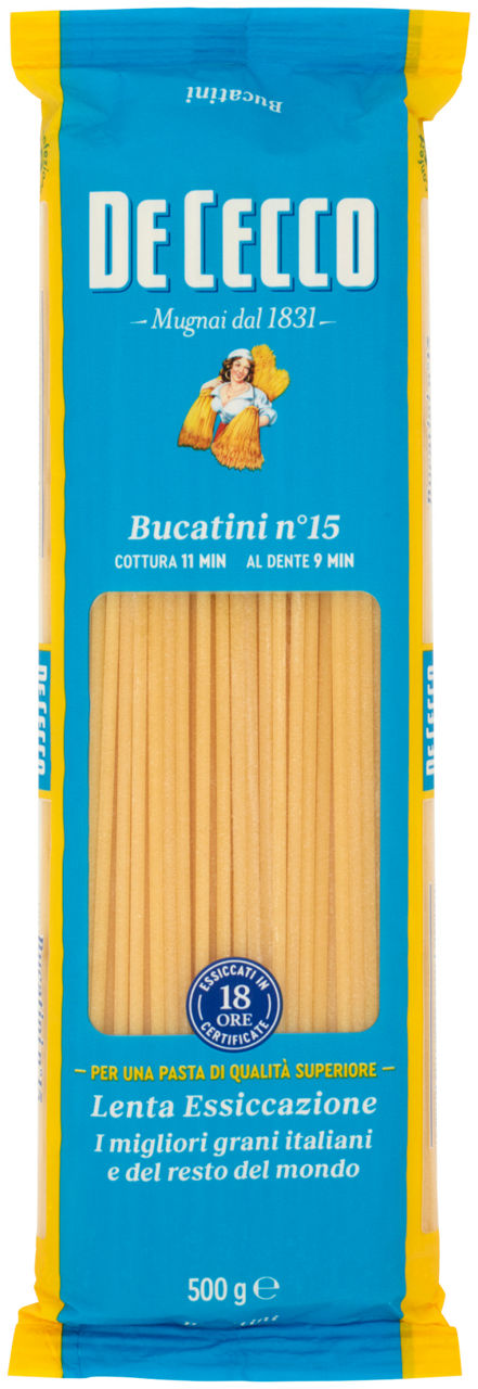 Pasta semola bucatini de cecco n15 sacchetto gr.500