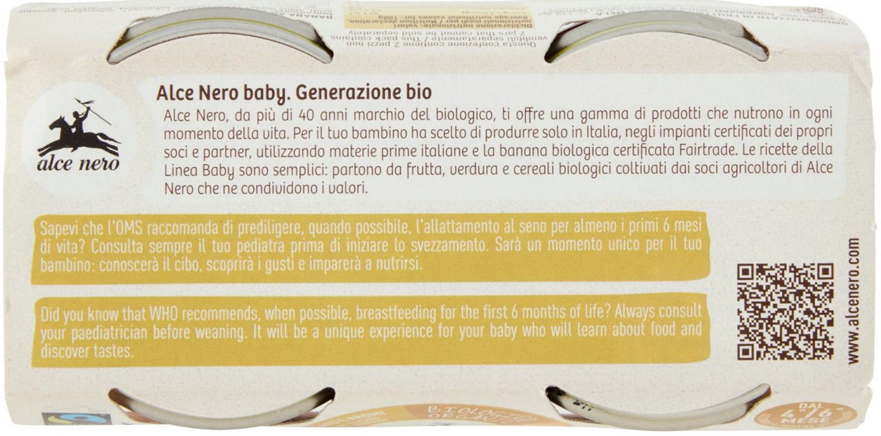 Omogeneizzato di banana e mela bio 2 pz x 80 gr - Immagine 41