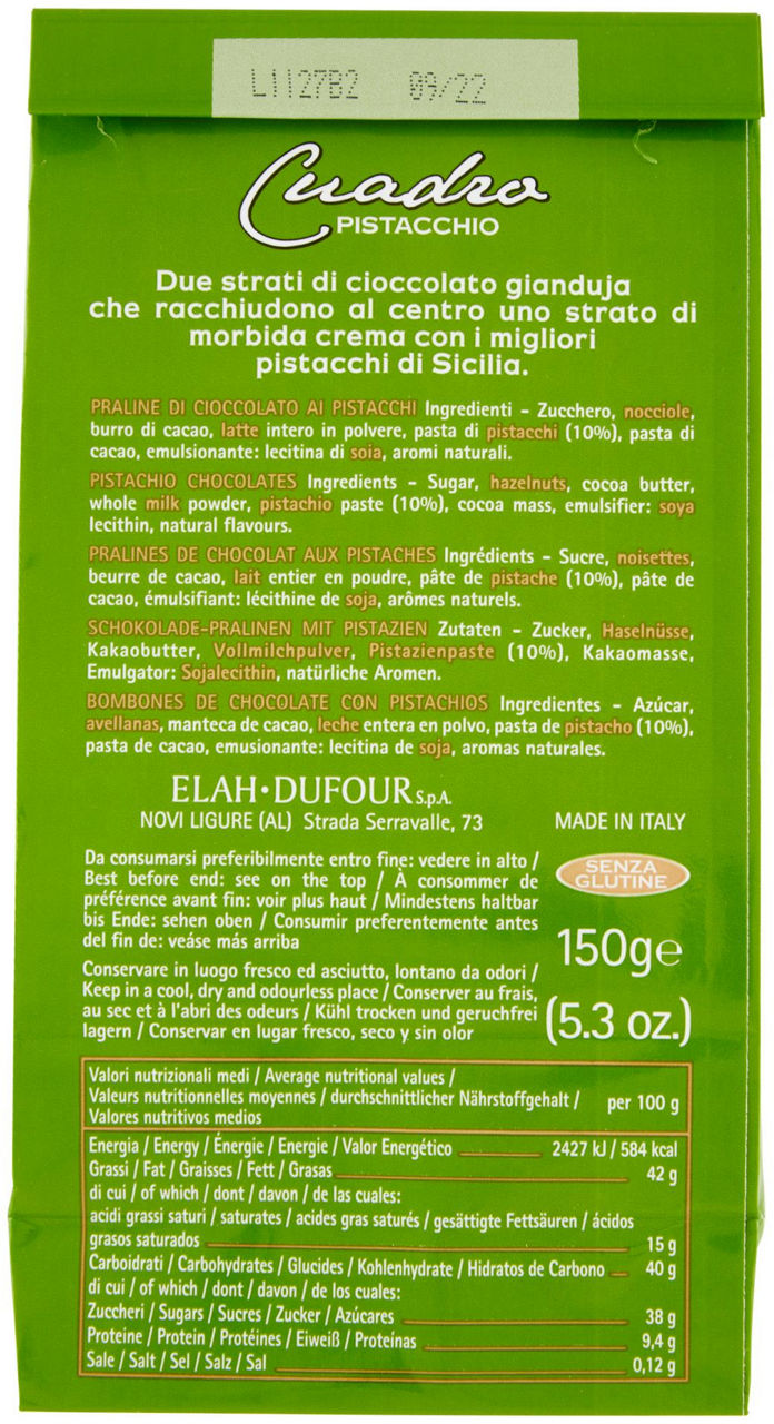 PRALINE CUADRO PISTACCHIO NOVI BUSTA G150 - Immagine 21