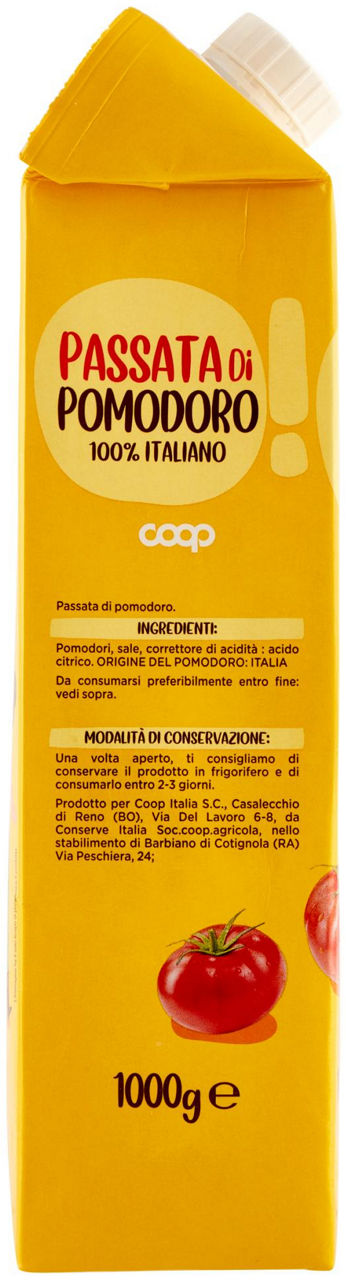 PASSATA POMODORO COOP TG  KG 1 - Immagine 11