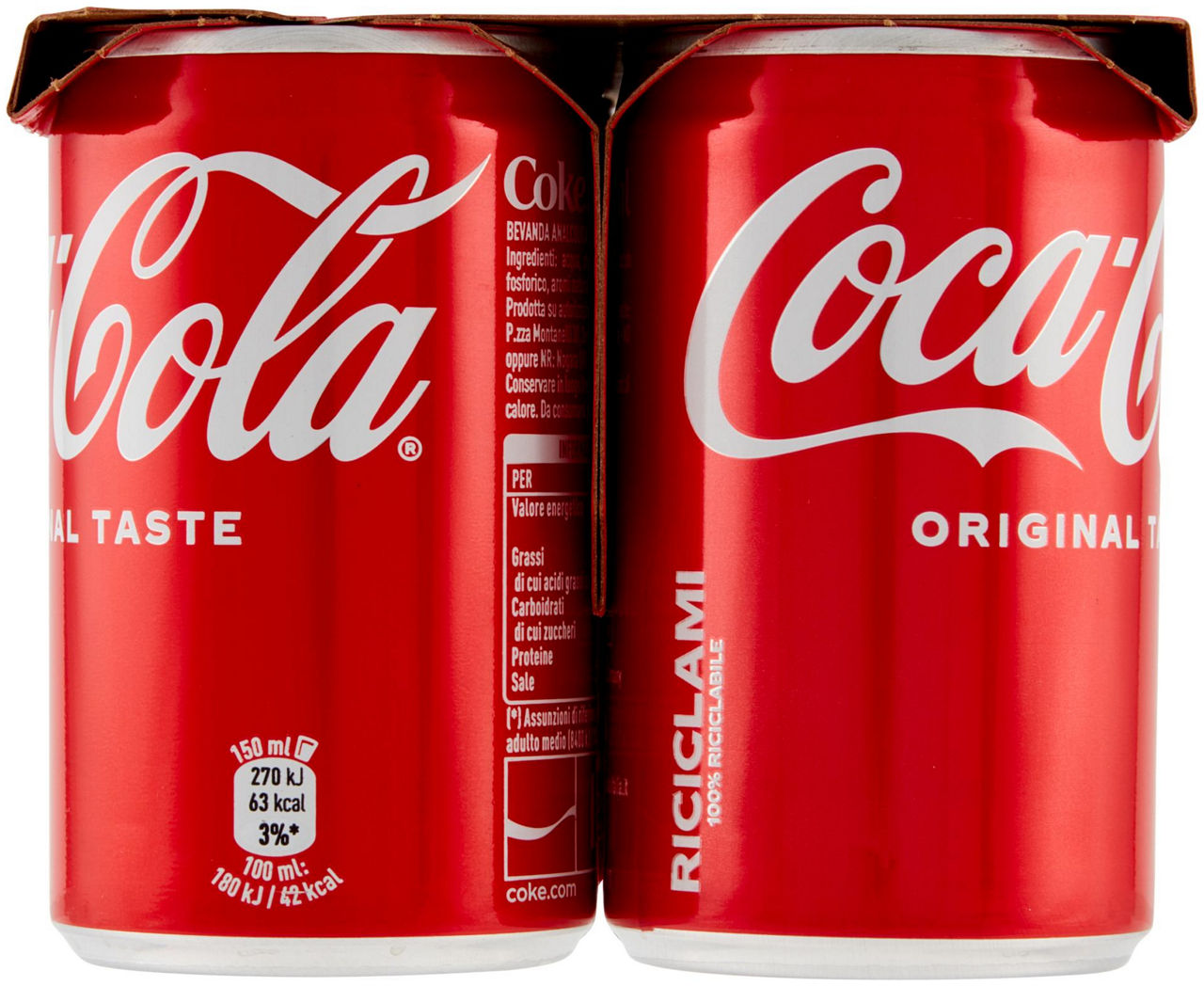 COCA COLA LATTINA CLUSTER ML 150 X 6 - Immagine 31