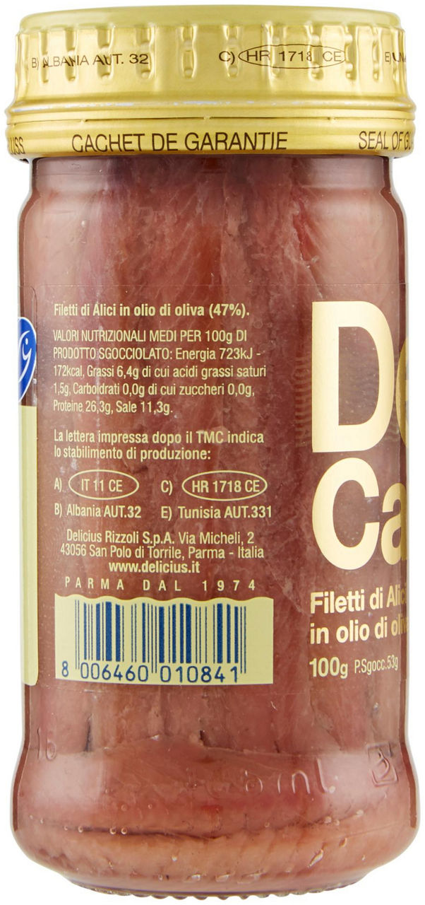 FILETTI DI ALICI TESI  O.O DELICIUS CANTABRICO GR.100 - Immagine 11