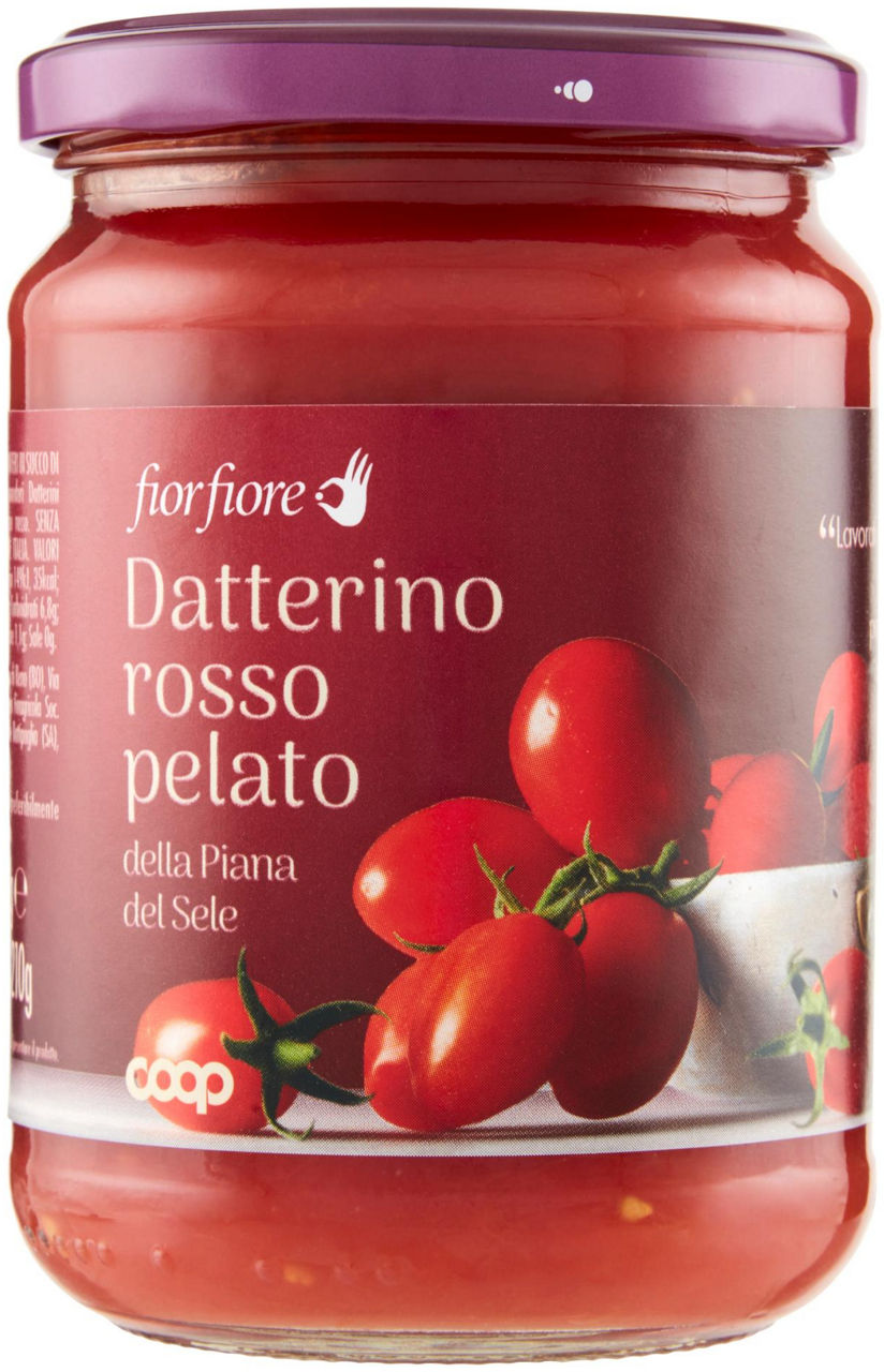 Pomodoro datterino rosso intero pelato 350 gr