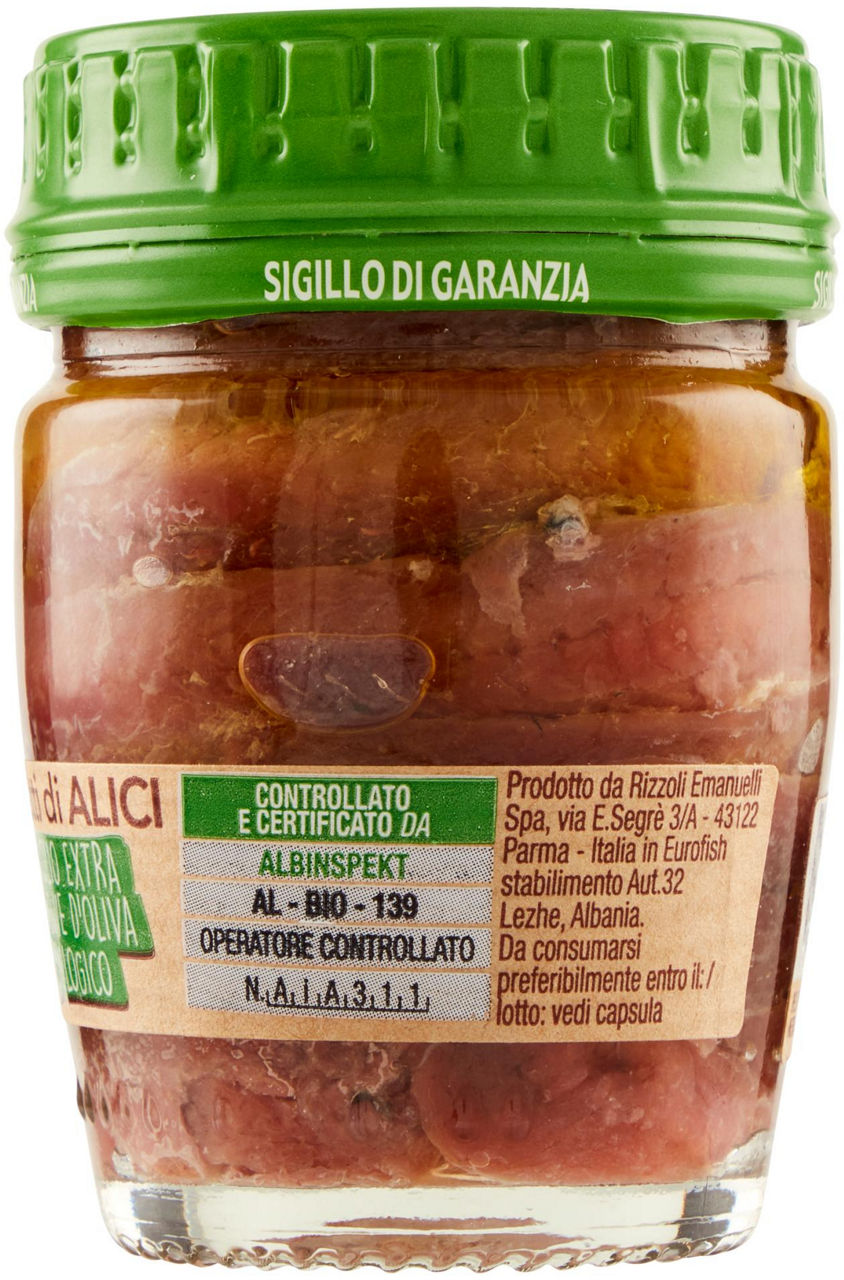 FILETTI ALICI DISTESE OLIO EXTRAVERGINE BIO RIZZOLI VV GR.58 - Immagine 31