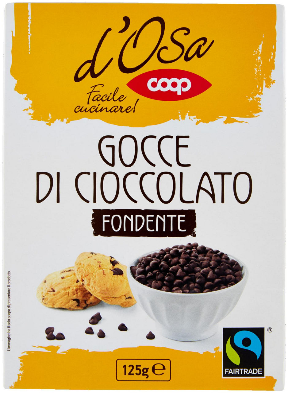 Gocce di cioccolato fondente d'osa coop fairtrade g125