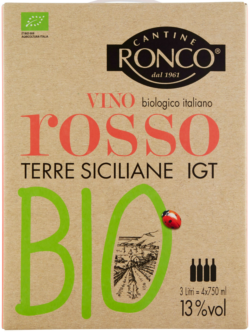 VINO ROSSO TERRE SICILIANE IGT BIO BAG IN BOX 3 lt - Immagine 11