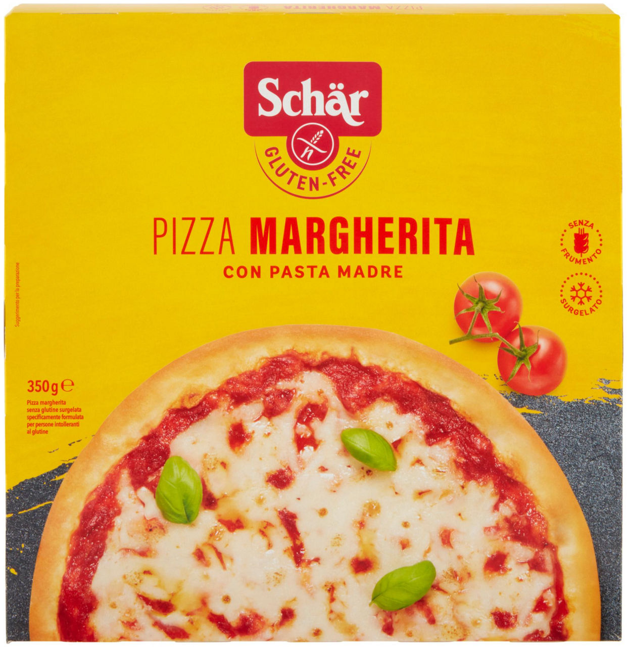 Pizza margherita senza glutine schar scatola g 350