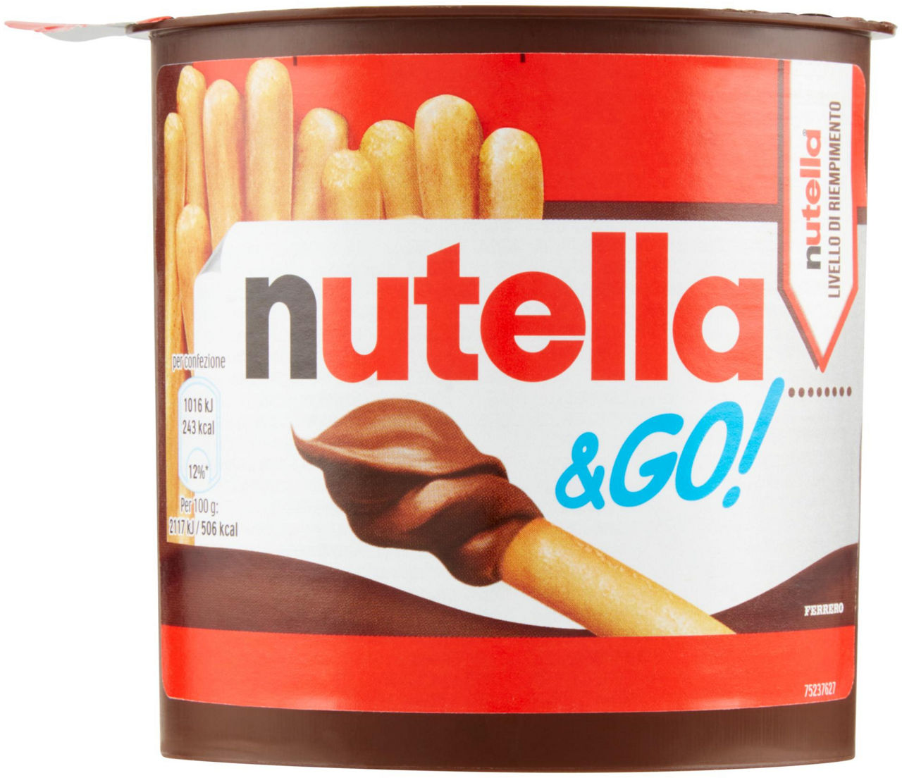 NUT & GO T1 NUTELLA BARATTOLO G 48 - Immagine 01