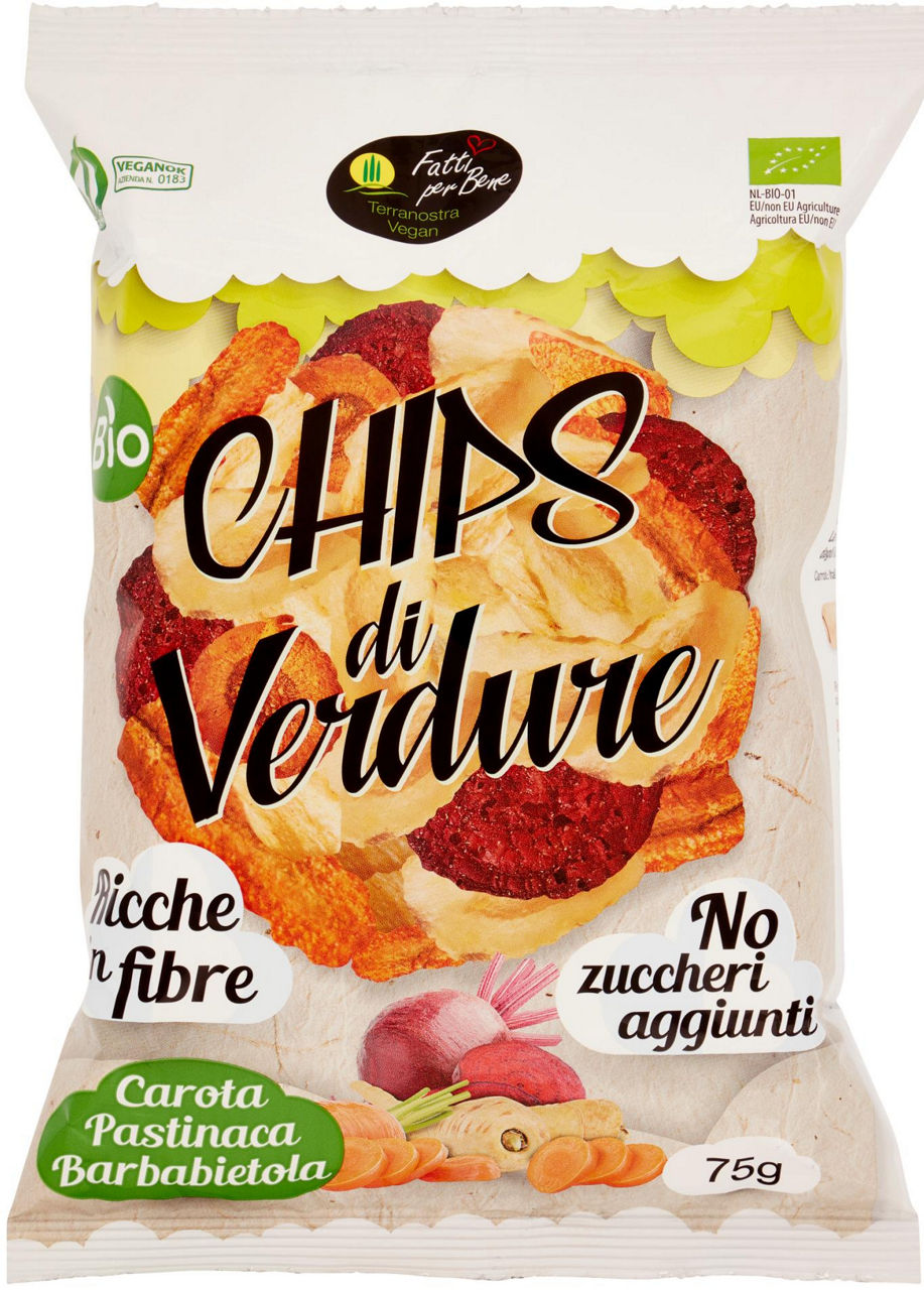 Chips di verdure terra nostra vegan 75g