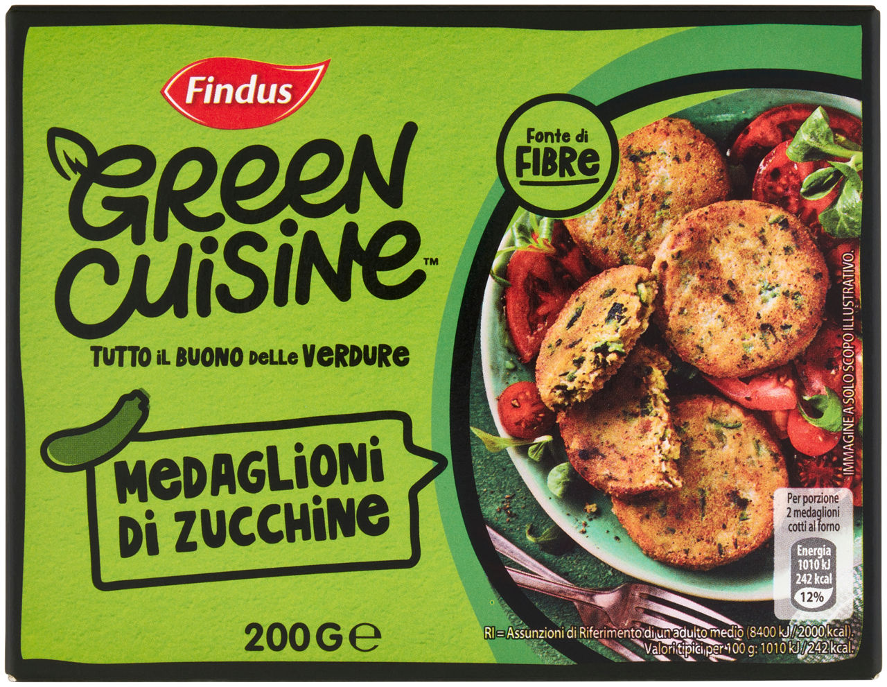 Medaglioni di zucchine findus green cuisine cartone g 200