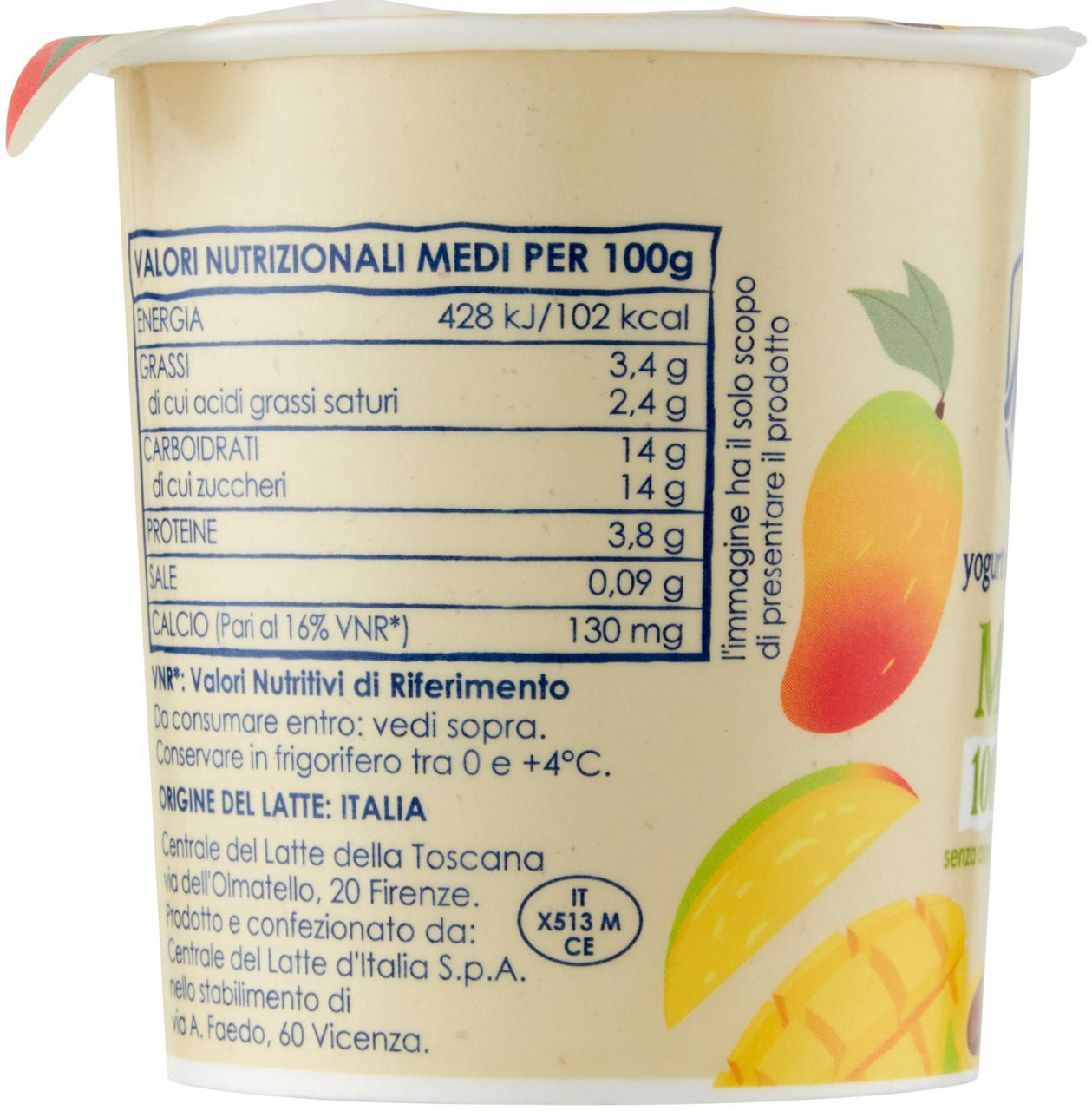 Yogurt da latte toscano al mango 115 gr - Immagine 11