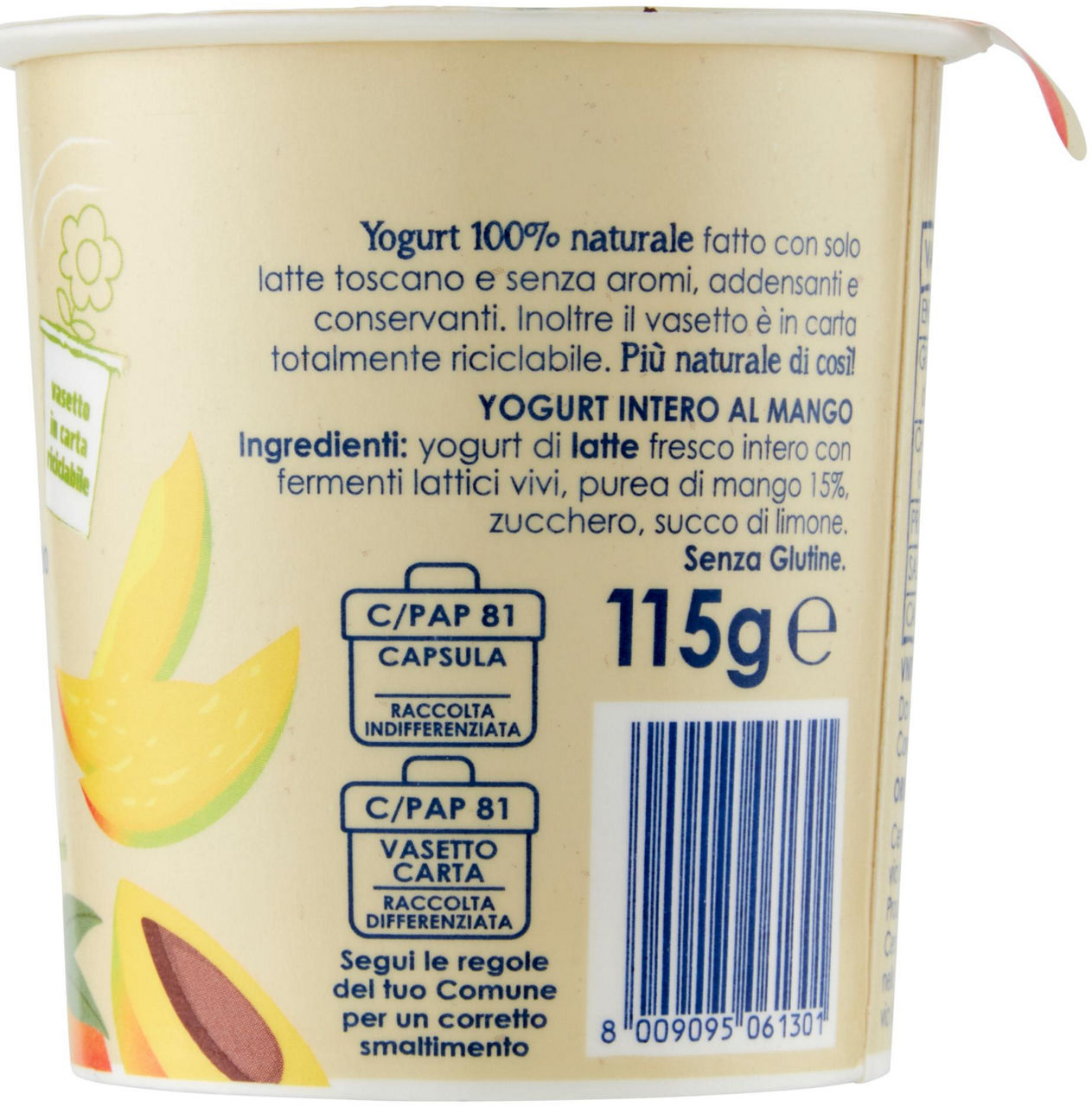 Yogurt da latte toscano al mango 115 gr - Immagine 31